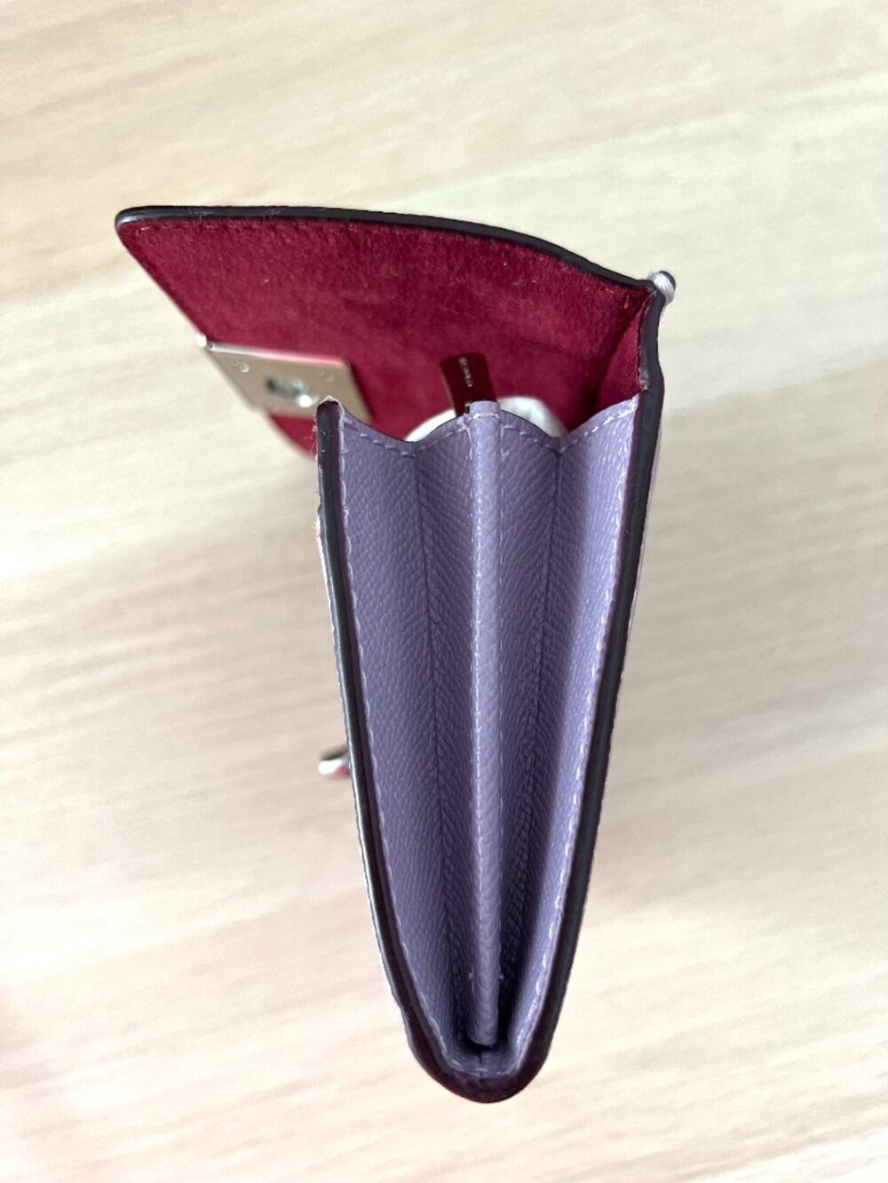 COACH Lilac Leather Wallet w/ Box | Gift Ready - Picture 5 of 14